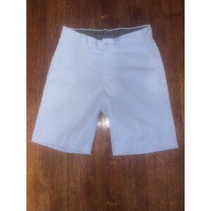 Cremeux Mens Performance Comfort Stretch Shorts Atwood Size 30 Light Blue Chrino